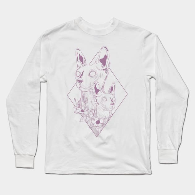 Sphynx Long Sleeve T-Shirt by Jess Adams